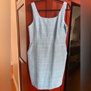 Elegant Blue Sleeveless Dress